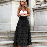 Greer | A-Line Lightweight Tulle Maxi Skirt