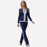 Hugo | Women's Zip Jacket and Trouser Set with Contrast Trim