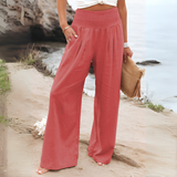 Corvina | High-Waisted Relaxed Linen Trousers