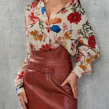 Madeline | Floral Print Blouse with Elegant Everyday Style