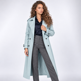 Florence | Long Double-Breasted Trench Coat