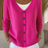 Florence | V-Neck Button-Up Long Sleeve Sweater