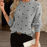 Beatrix | Women's Polka Dot Knitted Sweater