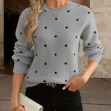 Beatrix | Women's Polka Dot Knitted Sweater