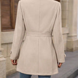 Elowen | Belted Mid-Season Trench Coat with Tailored Silhouette
