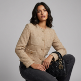 Abigail | Classic Tweed Jacket with Gold-Coloured Buttons