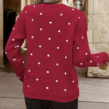 Beatrix | Women's Polka Dot Knitted Sweater