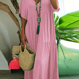 Florence | Plus Size Ruffled Layer Dress with Tummy Control