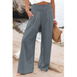 Corvina | High-Waisted Relaxed Linen Trousers