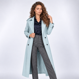 Florence | Long Double-Breasted Trench Coat