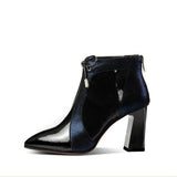 Tamsin | Pointed zippered ankle boots with elegant heel