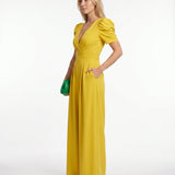 Phoebe | Elegant Puff Sleeve Jumpsuit with Wide Leg Design