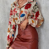 Madeline | Floral Print Blouse with Elegant Everyday Style