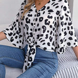 Rosalie | Animal Print Blouse with Elegant Everyday Style