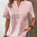 Beatrice | Striped Cotton Blouse for Effortless Everyday Style