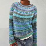 Elsie | Women's Colourful Patterned Knit Sweater