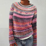 Elsie | Women's Colourful Patterned Knit Sweater