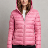 Women's Lightweight Packable Puffer Jacket with Hood – Quilted Autumn Winter Coat
