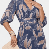 Lysandra | Printed Maxi Dress with V-Neck and Flowing Silhouette