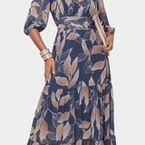 Lysandra | Printed Maxi Dress with V-Neck and Flowing Silhouette