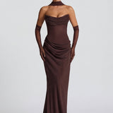 Arabella | Maxi Dress with Choker Neckline
