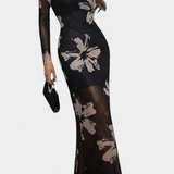 Marivelle | Women's Maxi Dress with Floral Print and Elegant Flowing Fit