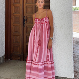 Amelia | Elegant A-Line Maxi Dress with Flowing Silhouette
