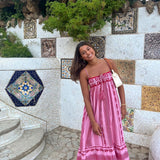 Amelia | Elegant A-Line Maxi Dress with Flowing Silhouette