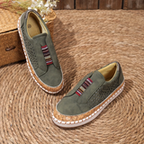 Lucy | Women's Boho Slip-On Shoes with Cork Platform