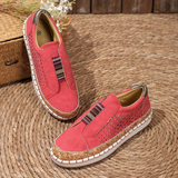 Lucy | Women's Boho Slip-On Shoes with Cork Platform