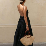 Novessa | Sleeveless Backless Midi Summer Dress