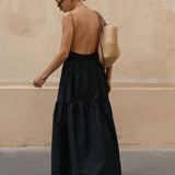 Novessa | Sleeveless Backless Midi Summer Dress