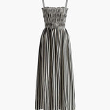 Charlotte | Striped Maxi Dress with Adjustable Straps