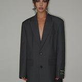 Constance | Oversized Blazer with Classic Lapels and Structured Shoulders