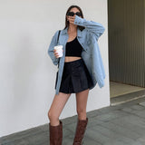Emma | Oversized Denim Blouse – Comfort and Style