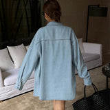 Emma | Oversized Denim Blouse – Comfort and Style