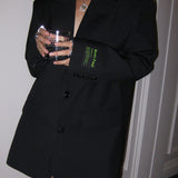 Constance | Oversized Blazer with Classic Lapels and Structured Shoulders