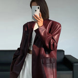 Emily | Leather Blazer with Functional Pockets