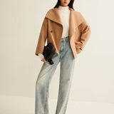 Orlisse | Cropped wool-blend coat