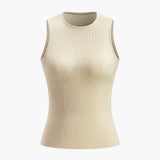 Harriet | Ribbed Knit Sleeveless Bodycon Top