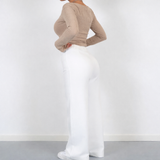 Isabella | Elegant High-Waisted Straight-Leg Trousers