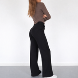 Isabella | Elegant High-Waisted Straight-Leg Trousers