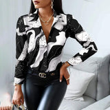 Rosalie | Abstract Print Cotton Blouse