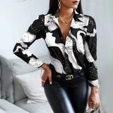 Rosalie | Abstract Print Cotton Blouse