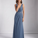Maja | Maxi evening dress with V-neckline
