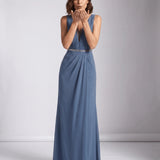 Maja | Maxi evening dress with V-neckline