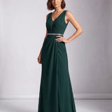 Maja | Maxi evening dress with V-neckline