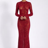 Zofia | Maxi evening dress with animal print pattern