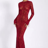 Zofia | Maxi evening dress with animal print pattern