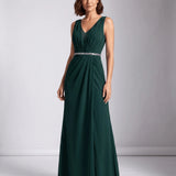 Maja | Maxi evening dress with V-neckline